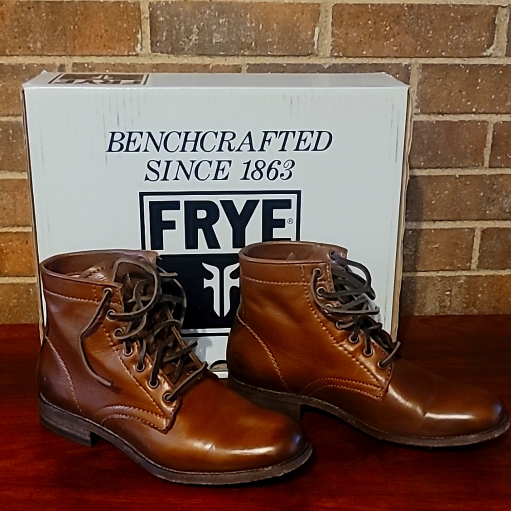 Frye lace up booties size 9